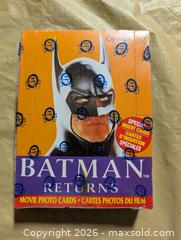 MaxSold Auction: Batman returns sealed card box - Welland (Ontario, Canada) SELLER MANAGED Reseller Online Auction - Young Road
