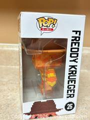 MaxSold Auction: Funko Pop! Freddy Krueger Pop! 8-Bit #25 (EB Exclusive). CCM - Welland (Ontario, Canada) SELLER MANAGED Reseller Online Auction - Young Road