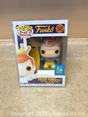 MaxSold Auction: New Funko Freddy Funko Vinyl Figure - Freaky Tiki Fundays Box of Fun Exclusive - Welland (Ontario, Canada) SELLER MANAGED Reseller Online Auction - Young Road