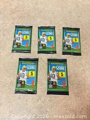 MaxSold Auction: Panini Score Football 2025 Trading Card Packs, 5 Packs - Welland (Ontario, Canada) SELLER MANAGED Reseller Online Auction - Young Road