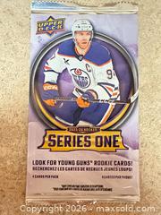 MaxSold Auction: Upper Deck 2025-26 Hockey Trading Card Packs, 5 Packs - Welland (Ontario, Canada) SELLER MANAGED Reseller Online Auction - Young Road