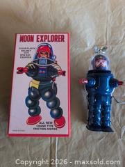 MaxSold Auction: Wind up moon explorer tin toy - Welland (Ontario, Canada) SELLER MANAGED Reseller Online Auction - Young Road