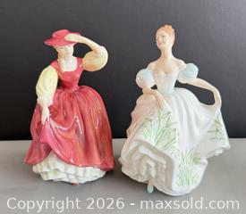 MaxSold Auction: (2) Vintage Royal Doulton Figurines -  Buttercup HN2399 & Wildflower of the Month/January HN 3341 - Toronto (Ontario, Canada) PARTNER MANAGED Reseller Online Auction - Queen Street West