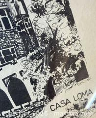 MaxSold Auction: (3) Vintage Framed & Signed Detailed Artwork Sketches (Casa Loma, Queen's Park & Cinesphere Theatre) - Toronto (Ontario, Canada) PARTNER MANAGED Reseller Online Auction - Queen Street West