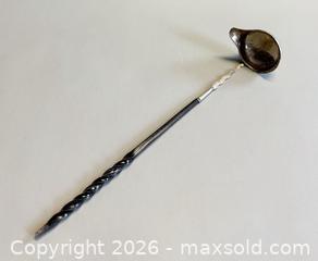 MaxSold Auction: Antique Georgian Monogramed Silver Twisted Handle Toddy Ladle - Tested  - Toronto (Ontario, Canada) PARTNER MANAGED Reseller Online Auction - Queen Street West