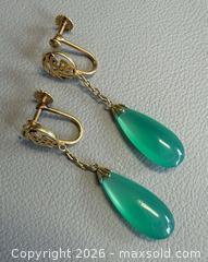 MaxSold Auction: Asian 14K Yellow Teardrop Earrings - Marked  - Toronto (Ontario, Canada) PARTNER MANAGED Reseller Online Auction - Queen Street West