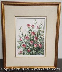 MaxSold Auction: Framed Original Oil Painting On Board - Title: Sweetheart Roses - Toronto (Ontario, Canada) PARTNER MANAGED Reseller Online Auction - Queen Street West