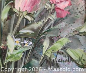 MaxSold Auction: Framed Original Oil Painting On Board - Title: Sweetheart Roses - Toronto (Ontario, Canada) PARTNER MANAGED Reseller Online Auction - Queen Street West