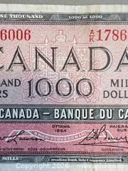 MaxSold Auction: ** RARE ** 1954 Canadian $1000 Bill (Canadian Landscape Series) - Toronto (Ontario, Canada) PARTNER MANAGED Reseller Online Auction - Queen Street Wt.