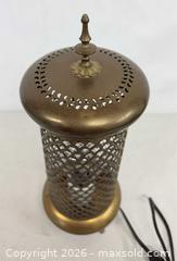 MaxSold Auction: Vintage Brass Arabian Lantern Pillar Candle Holder Converted to Lamp in Working Condition  - Toronto (Ontario, Canada) PARTNER MANAGED Reseller Online Auction - Queen Street West