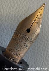 MaxSold Auction: Vintage Collectible 14K Yellow Gold Nib Parker Fountain Pen - Toronto (Ontario, Canada) PARTNER MANAGED Reseller Online Auction - Queen Street West
