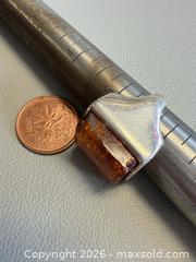MaxSold Auction: Vintage Polish 925 Silver Amber Ring - Marked  - Toronto (Ontario, Canada) PARTNER MANAGED Reseller Online Auction - Queen Street West