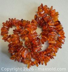 MaxSold Auction: Vintage  Unpolished  Raw Baltic Amber Necklace  - Toronto (Ontario, Canada) PARTNER MANAGED Reseller Online Auction - Queen Street West