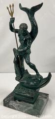 MaxSold Auction: Bronze Sculpture of Neptune with Dolphin - Campbell (California, USA) PARTNER MANAGED Estate Sale Online Auction -  Dell Avenue