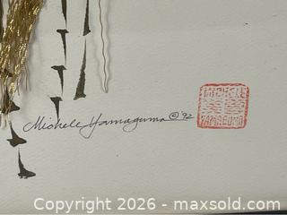 MaxSold Auction: Mixed Media Asian-Themed Art by Michele Yamaguma - Campbell (California, USA) PARTNER MANAGED Estate Sale Online Auction -  Dell Avenue