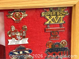 MaxSold Auction: NFL San Francisco 49ers Super Bowl Pins and Joe Montana Signed Photo - Campbell (California, USA) PARTNER MANAGED Estate Sale Online Auction -  Dell Avenue