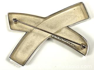 MaxSold Auction: Sterling Tiffany Picasso “Graffiti” X Brooch - Campbell (California, USA) PARTNER MANAGED Estate Sale Online Auction -  Dell Avenue