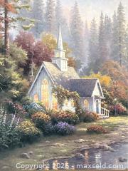 MaxSold Auction: Thomas Kinkade “Forest Chapel” Framed Print - Campbell (California, USA) PARTNER MANAGED Estate Sale Online Auction -  Dell Avenue
