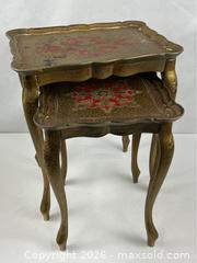 MaxSold Auction: Two Shabby Chic Florentine Nesting Tables from Italy - Campbell (California, USA) PARTNER MANAGED Estate Sale Online Auction -  Dell Avenue