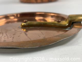 MaxSold Auction: Vintage Cousances Copper Saucepans Made in France - Campbell (California, USA) PARTNER MANAGED Estate Sale Online Auction -  Dell Avenue