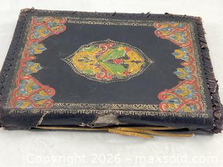 MaxSold Auction: Vintage Leather Scrapbook Portfolio with Ephemera - Campbell (California, USA) PARTNER MANAGED Estate Sale Online Auction -  Dell Avenue