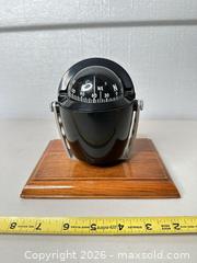 MaxSold Auction: Airguide Magnetic Compass on Wood Display Base - San Jose (California, USA) SELLER MANAGED Downsizing Online Auction - East Humboldt Street
