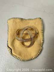 MaxSold Auction: Birks Gold Tone Sterling Silver Brooch - San Jose (California, USA) SELLER MANAGED Downsizing Online Auction - East Humboldt Street