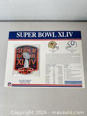 MaxSold Auction: Commemorative Patch Display — Super Bowl XLIV (2010) - San Jose (California, USA) SELLER MANAGED Downsizing Online Auction - East Humboldt Street