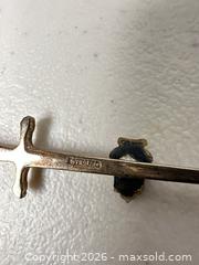 MaxSold Auction: Delta Sigma Sterling Silver Stick Pin with Red Glass Stone - San Jose (California, USA) SELLER MANAGED Downsizing Online Auction - East Humboldt Street