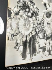 MaxSold Auction: Framed Black & White Photograph of Indigenous American Dancers, Signed - San Jose (California, USA) SELLER MANAGED Downsizing Online Auction - East Humboldt Street