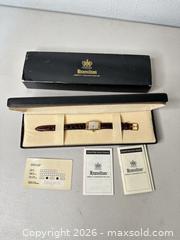 MaxSold Auction: Hamilton Rectangular Gold-Plated Small Ladies Wristwatch - San Jose (California, USA) SELLER MANAGED Downsizing Online Auction - East Humboldt Street