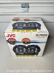 MaxSold Auction: JVC KD-PKR400 Car CD Receiver with 6.5 inch Speakers - San Jose (California, USA) SELLER MANAGED Downsizing Online Auction - East Humboldt Street