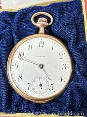 MaxSold Auction: Lancet 15-Jewel Antique Pocket Watch, Early 20th Century - San Jose (California, USA) SELLER MANAGED Downsizing Online Auction - East Humboldt Street