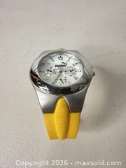 MaxSold Auction: Puma Quartz Watch with Yellow Silicone Band - San Jose (California, USA) SELLER MANAGED Downsizing Online Auction - East Humboldt Street