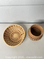 MaxSold Auction: Set of Small Natural Wicker/Rattan Baskets - San Jose (California, USA) SELLER MANAGED Downsizing Online Auction - East Humboldt Street