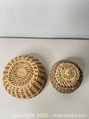 MaxSold Auction: Set of Small Natural Wicker/Rattan Baskets - San Jose (California, USA) SELLER MANAGED Downsizing Online Auction - East Humboldt Street