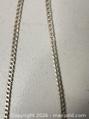 MaxSold Auction: Sterling Silver Curb Chain Necklace Made in Italy, 20–24 in - San Jose (California, USA) SELLER MANAGED Downsizing Online Auction - East Humboldt Street