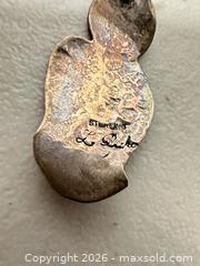 MaxSold Auction: Sterling Silver Turquoise Owl Pendant, Southwestern/Indigenous American - San Jose (California, USA) SELLER MANAGED Downsizing Online Auction - East Humboldt Street