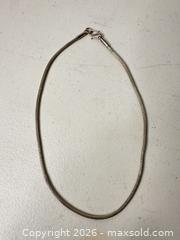 MaxSold Auction: Sterling Silver Woven Mesh Necklace, 16–18 in - San Jose (California, USA) SELLER MANAGED Downsizing Online Auction - East Humboldt Street