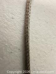 MaxSold Auction: Sterling Silver Woven Mesh Necklace, 16–18 in - San Jose (California, USA) SELLER MANAGED Downsizing Online Auction - East Humboldt Street