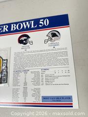MaxSold Auction: Super Bowl 50 Commemorative Program/Sheet (2016) - San Jose (California, USA) SELLER MANAGED Downsizing Online Auction - East Humboldt Street