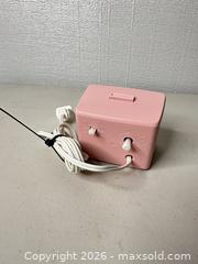 MaxSold Auction: Westclox Pink Plastic Alarm Clock (AC Plug-In) - San Jose (California, USA) SELLER MANAGED Downsizing Online Auction - East Humboldt Street