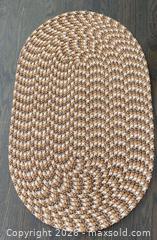 MaxSold Auction: Vintage Brown and White Oval Braided Rug - St. Catharines (Ontario, Canada) SELLER MANAGED Estate Sale Online Auction - Monique Crescent