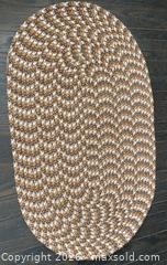 MaxSold Auction: Vintage Brown and White Oval Braided Rug - St. Catharines (Ontario, Canada) SELLER MANAGED Estate Sale Online Auction - Monique Crescent