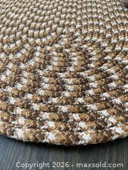 MaxSold Auction: Vintage Brown and White Oval Braided Rug - St. Catharines (Ontario, Canada) SELLER MANAGED Estate Sale Online Auction - Monique Crescent