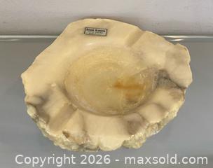MaxSold Auction: Vintage Hand Carved Italian Genuine Alabaster Ashtray 1960's - St. Catharines (Ontario, Canada) SELLER MANAGED Estate Sale Online Auction - Monique Crescent