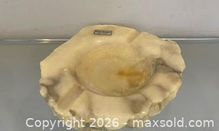 MaxSold Auction: Vintage Hand Carved Italian Genuine Alabaster Ashtray 1960's - St. Catharines (Ontario, Canada) SELLER MANAGED Estate Sale Online Auction - Monique Crescent