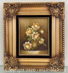 MaxSold Auction: Vintage Original Oil Painting on Canvas Still Life Bouquet of Flowers  - St. Catharines (Ontario, Canada) SELLER MANAGED Estate Sale Online Auction - Monique Crescent