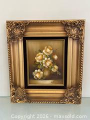 MaxSold Auction: Vintage Original Oil Painting on Canvas Still Life Bouquet of Flowers  - St. Catharines (Ontario, Canada) SELLER MANAGED Estate Sale Online Auction - Monique Crescent