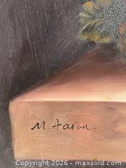 MaxSold Auction: Vintage Still Life Oil on Canvas Framed Signed M. Aaron  - St. Catharines (Ontario, Canada) SELLER MANAGED Estate Sale Online Auction - Monique Crescent